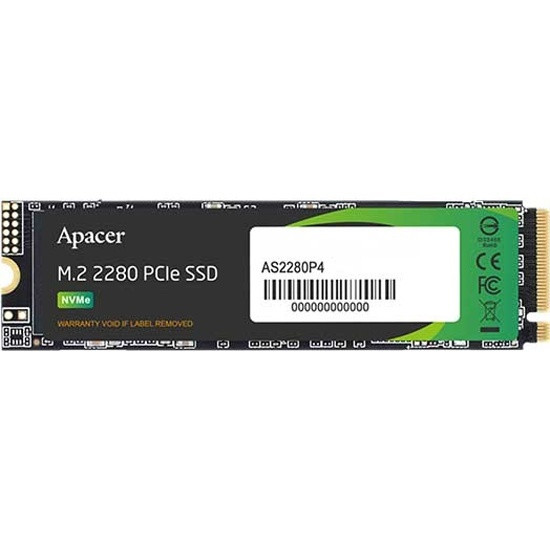 Накопитель SSD (M.2 2280 PCI-E Gen3 x4) 256Gb Apacer AS2280P4 (3D TLC, TBW 200Tb)
