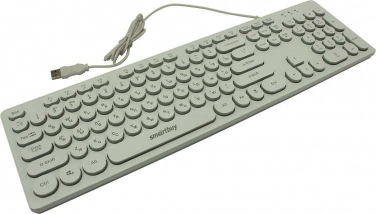 Клавиатура проводная Smartbuy ONE 328 (USB, 104Кл, LED-подсветка) [SBK-328U-W]