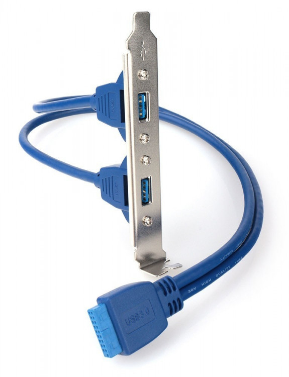 Планка портов в корпус 2xUSB-A 3.0  Cablexpert [CC-USB3-RECEPTACLE]