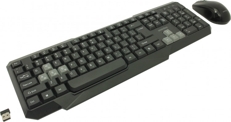 Набор беспроводной Smartbuy ONE [SBC-230346AG-KG] (USB FM, Клавиатура + Мышь 3кн+Roll)
