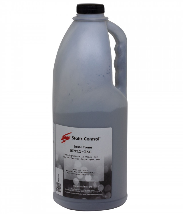 MPT11-1KG Тонер для заправки к-жей hp универсальный Static Control MPT11 (1кг)