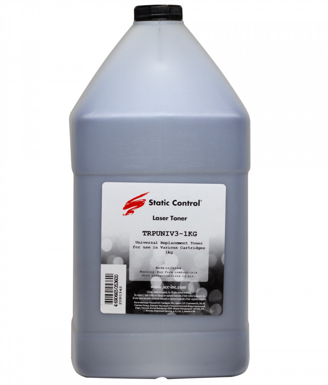 TRPUNIV3-1KG Тонер для заправки к-жей Pantum универсальный Static Control TRPUNIV3 (1кг)