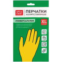 Перчатки латексные хозяйственные, размер XL (большой) Office Clean "Универсальные" [248568/Н]