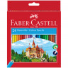 Карандаши 24цв., шестигранные Faber-Castell Замок [120124] 1