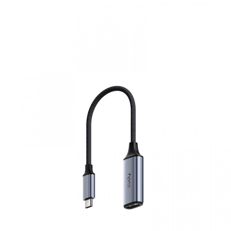 Кабель-адаптер USB-C 3.0 (Type-C) M --> HDMI 2.0 19F (2K 120Hz, 4K 60Hz)  Cudy [UH401]