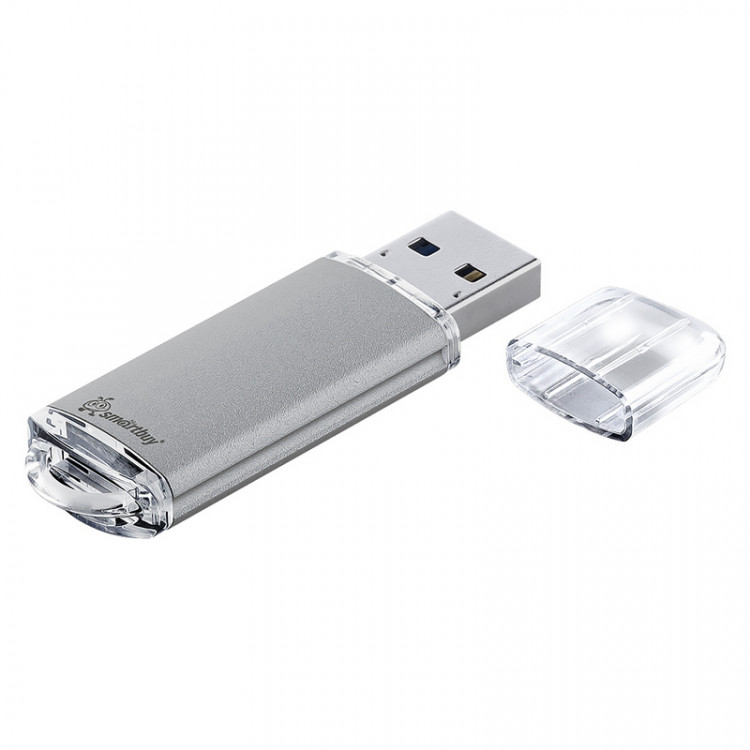 Накопитель Flash Drive USB 2.0   8Gb SmartBuy V-Cut Silver [SB8GBVC-S]