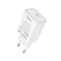 СЗУ QC3.0 (Вх. AC 100-240V, PD 20W, 1xUSB-C) hoco C143A White