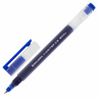 Ручка гелевая синяя 0.5мм Brauberg "X-WRITER 1800" [144134]